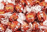 Lindt LINDOR Milk Chocolate Truffles Irresistibly Smooth, Red Wrapping (Pack of 2 Pounds)