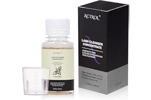 ACTROL Eyelash Cleanser Concentrate 60ml Unscented Professional Lash Shampoo Foaming Cleanser DIY Wash for Extensions Lashes with Salon Home Care-Makes 6 Bottles