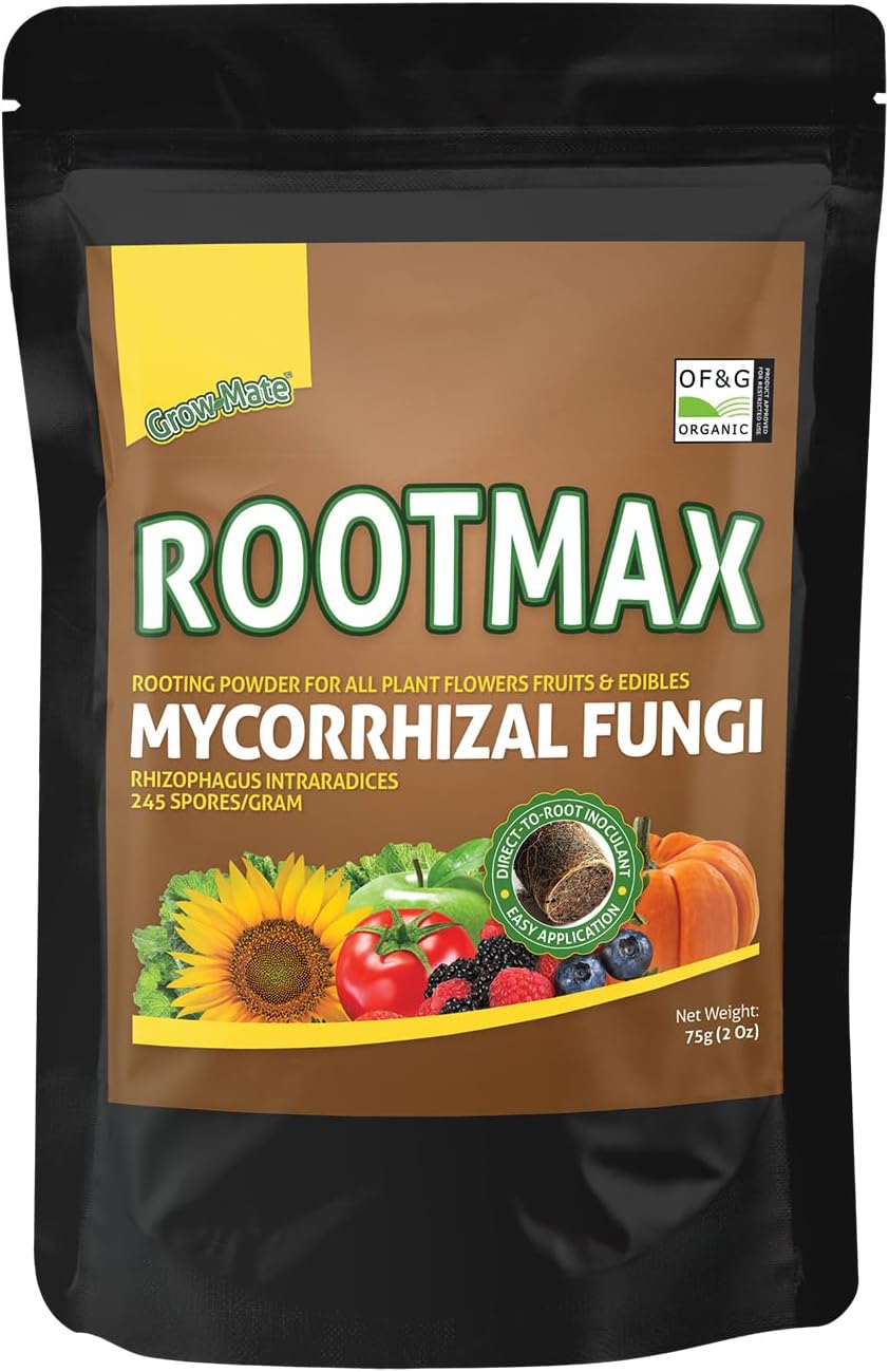 Grow Mate RootMax Mycorrhizal Fungi 75 g Rooting Powder for Plants