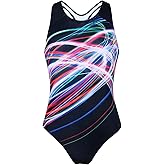 JESKIDS Girls One Piece Swimsuit Athletic Racerback Bathing Suit for Swimming 4-13 Years