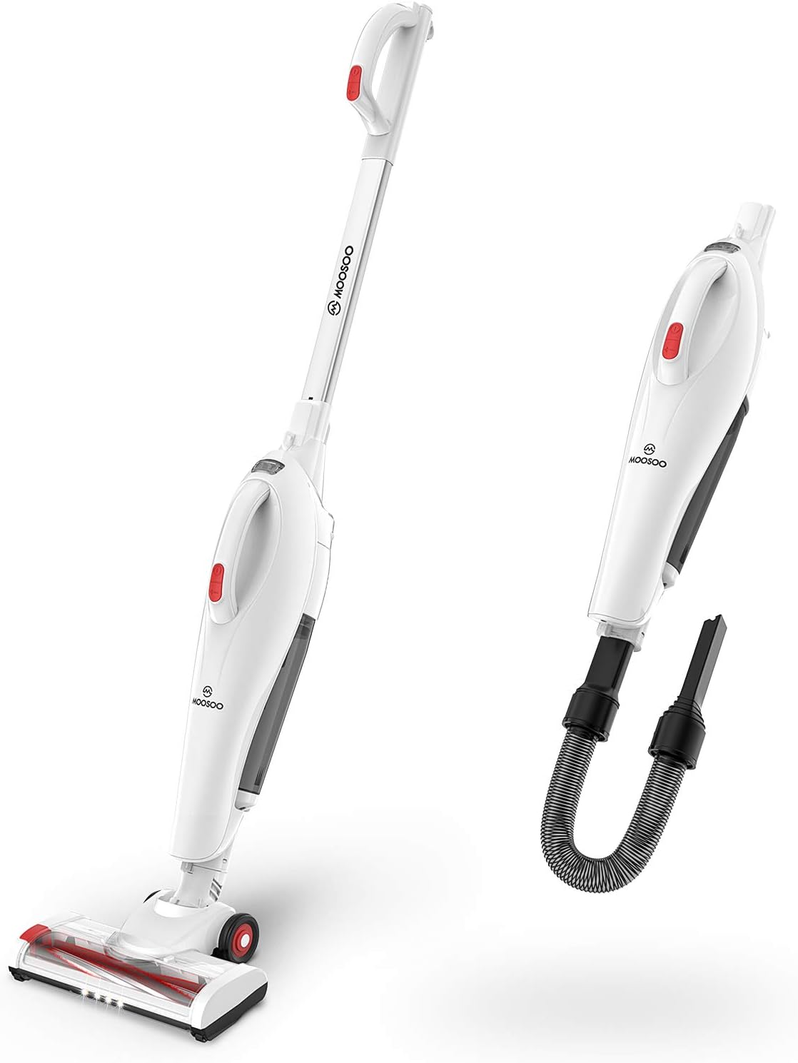 MOOSOO Cordless Vacuum Cleaner, Stick Vacuum with 17Kpa Powerful
