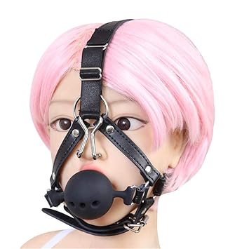 XZHPP Bondage Silicone mouth ball mouth nose hook hook sm sex toys adult alternative toys couple flirting tool mouth plug bun