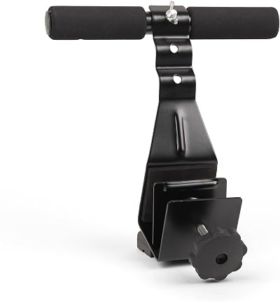 Phoenix Fitness RY848 Door Sit-Up Bar – Adjustable Height, Padded Ankles, Black