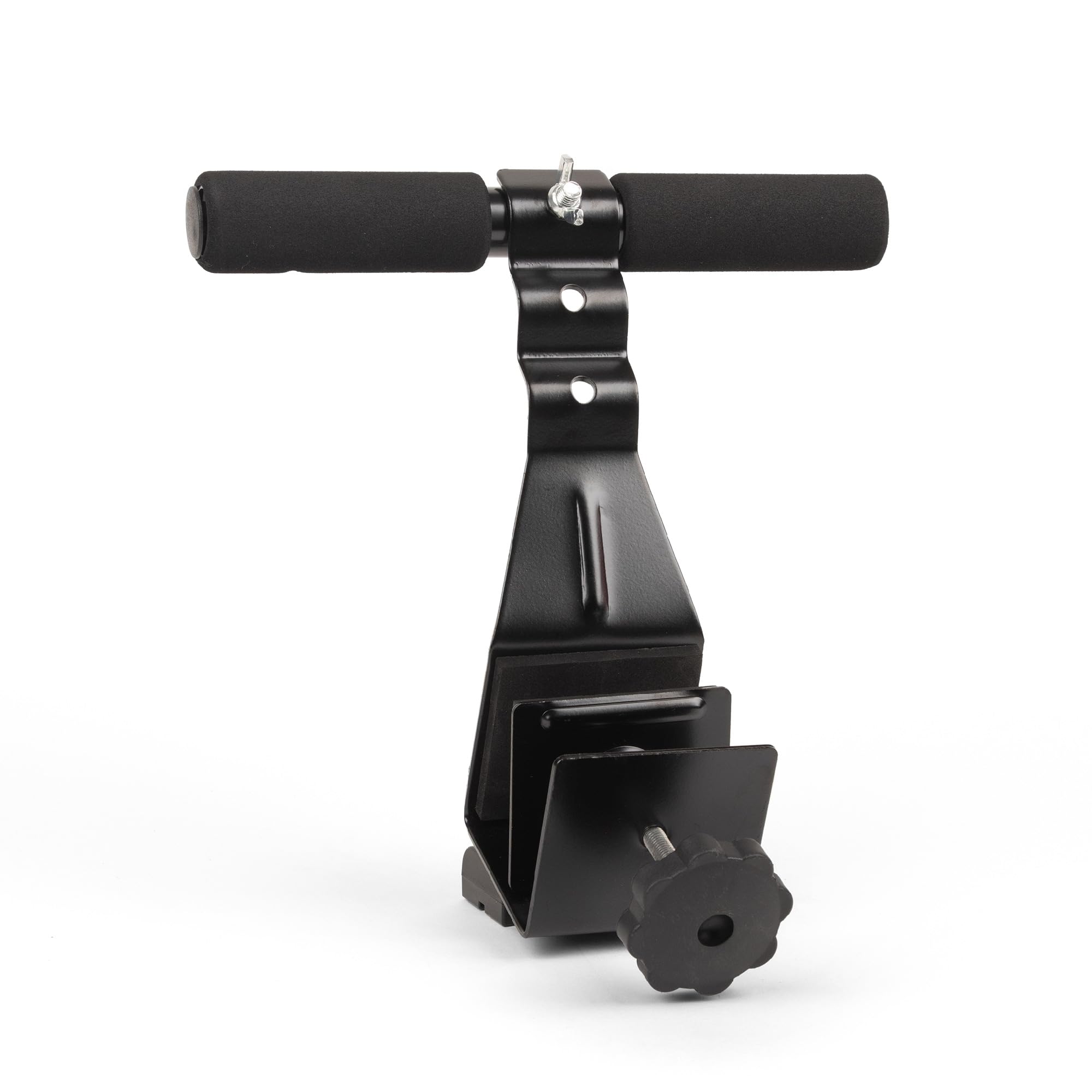 Phoenix Fitness RY848 Unisex Door Sit-Up Bar - Doorway Sports Crunch Bar for Abdominal Exercises Adjustable Levels and Padded Ankle Bar, Black, M