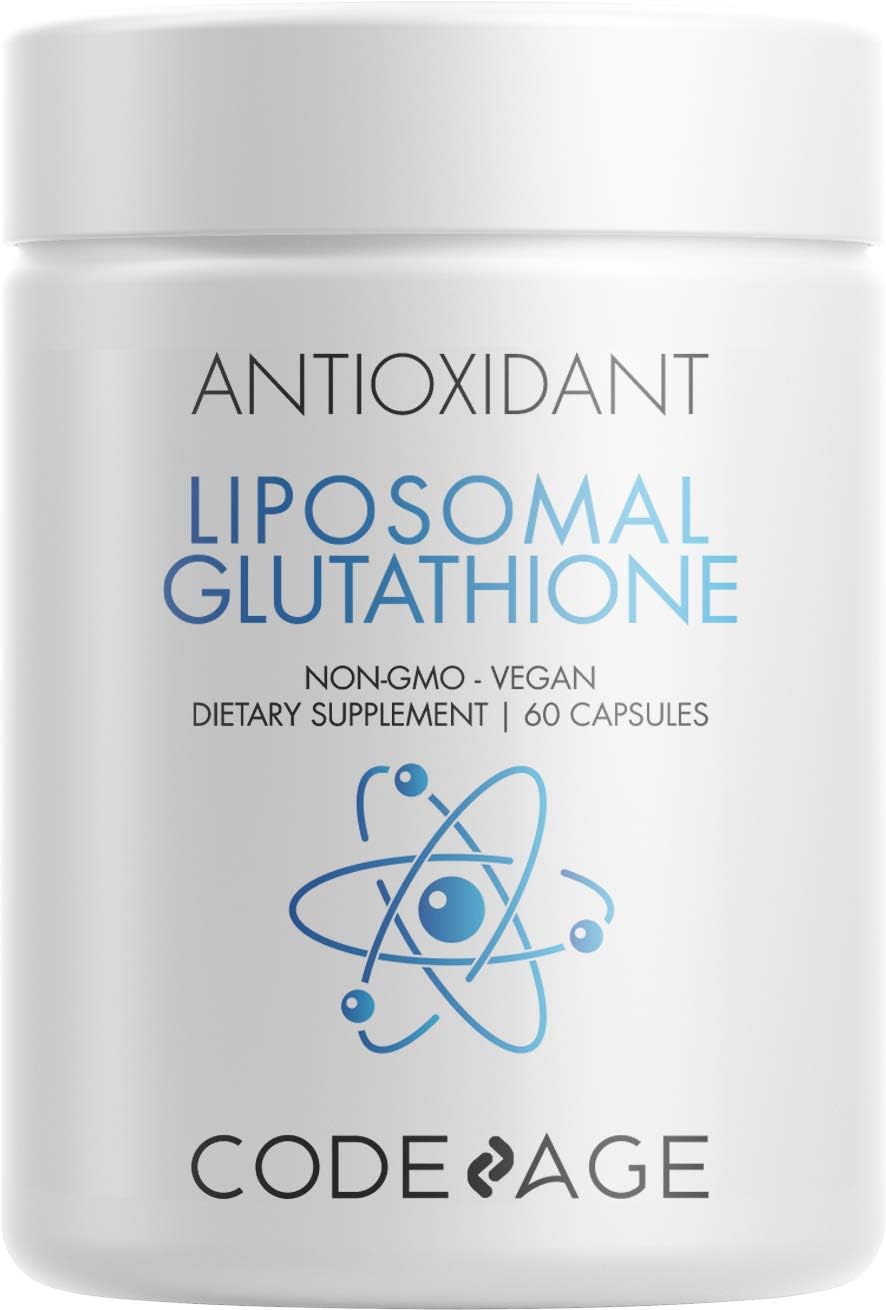 Liposomal Glutathione Supplement, Pure Reduced Setria® L Glutathione Nano Encapsulated Glutathione Powder Capsules
