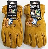 Kinco Youth Lined Premium Suede Cowhide Driver Glove