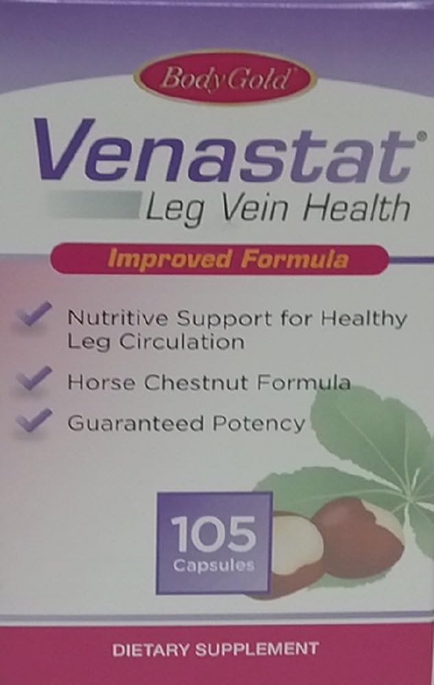 Venastat for Leg Vein Health, 105 Capsules Each (Pack of 5)