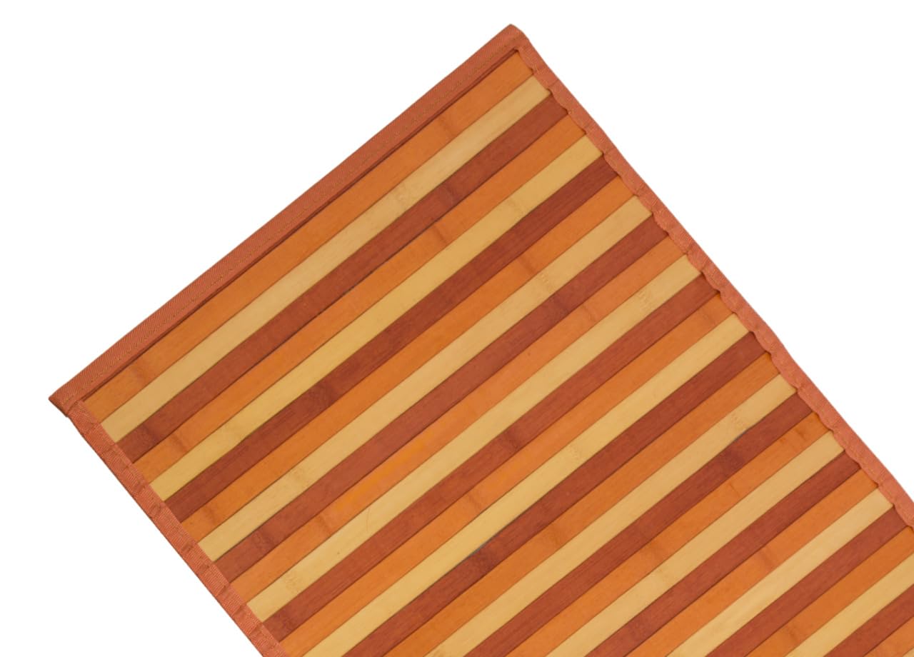 BIANCHERIAWEB Degradè Non-Slip Bamboo Kitchen Runner Non-Slip
