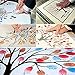 Shelling Home Gender Reveal Decorations Fingerprint Tree Party Wedding Signs Guest Book Ideas, Wall Art 23.6 inches Canvas Creative DIY Painting with 12 Ink Pads