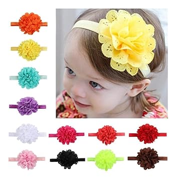 Amazon Com Whatyiu 10pcs Pack New Baby Girls Baptism Headbands