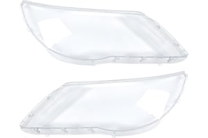 INFINAUTO Headlight Lens Cover Front Left Right Headlight Headlamp Lense Clear Lens Cover No.5N1941039R/5N1941040R for Volksw