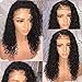 LIAZAHAIR Deep Curly Brazilian Virgin Hair Lace Front Wig With Baby Hair Pre-Plucked Natural Hairline Wigs For Ladies