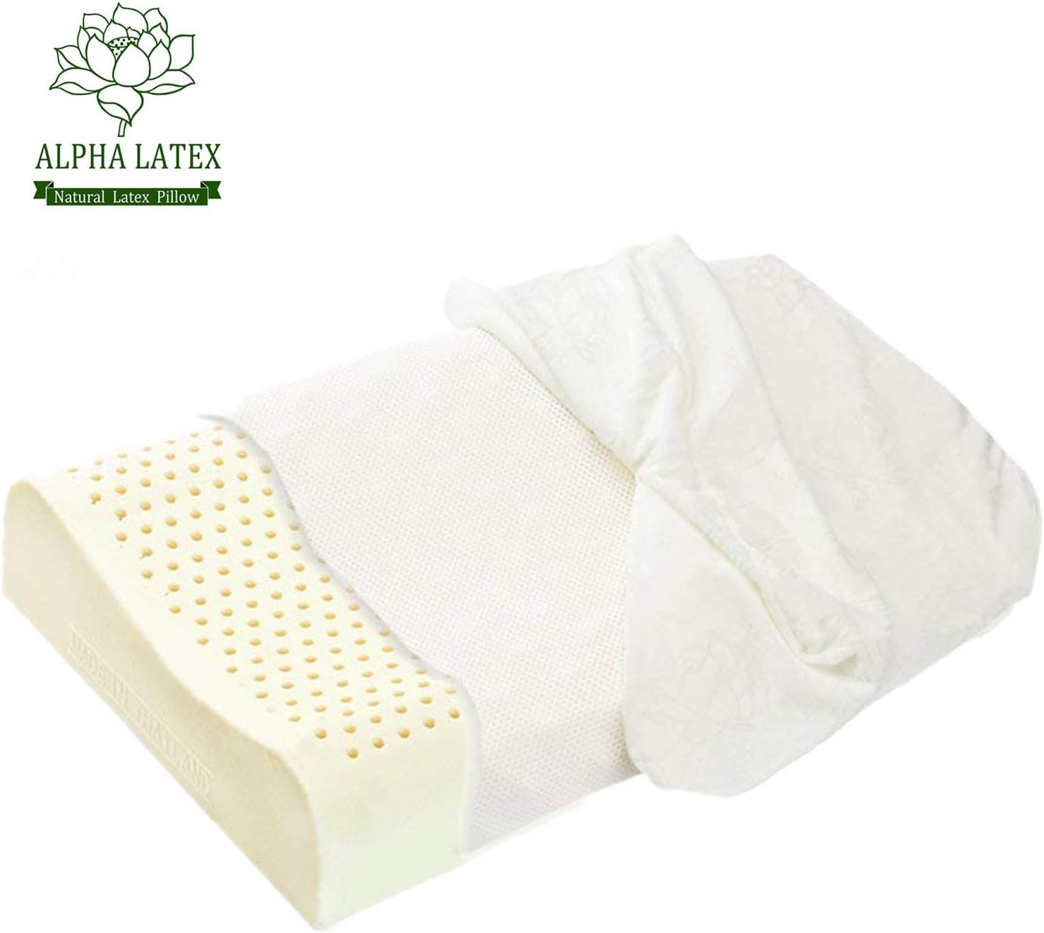 Amazon Com Alpha Latex Contoured Pillows Thailand Natural Latex