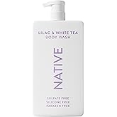 Native Sulfate Free Body Wash Contains Naturally Derived Ingredients | for Women & Men| Lilac & White Tea, 36 oz