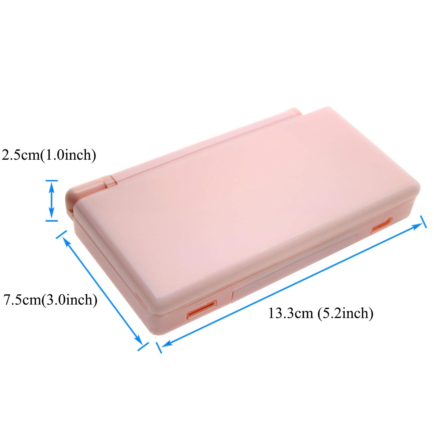 OSTENT Replacement Housing Shell Case Kit for Nintendo DS Lite NDSL | Full Repair Parts | Color Pink