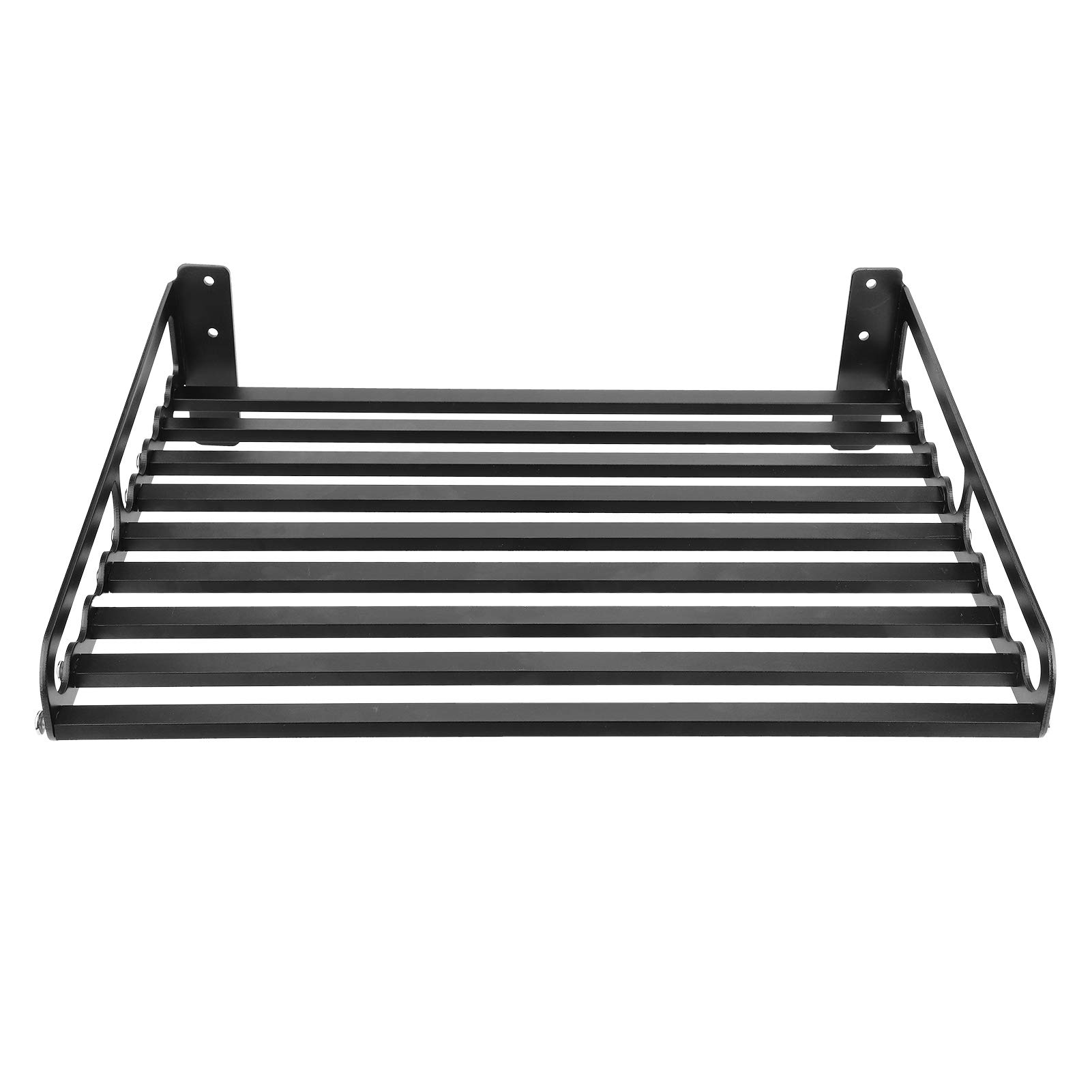 Kitchen Shelf, Wall Mounted Space Aluminum Kitchen Storage Rack Kitchen Organizer Microwave Oven Rack/holder/shelf Strong Loading for Home Black Restaurant (50 * 40)