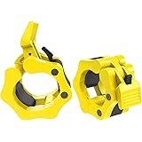 MoKo Barbell Clamps, Quick Release Pair of Locking Professional Olympic Weight Barbell Locks Collar Clips Great for Workout, 