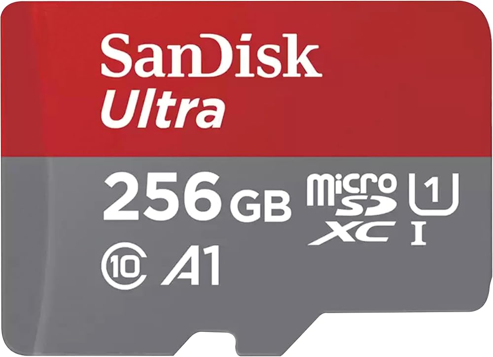 SanDisk 256GB Ultra microSD Card + SD Adapter Chromebook Tablet A1 U1 Class 10