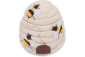 Hobby Gift Novelty Beehive Pincushion – Cute Holder for Sewing Quilting Needles, Accessories for Needlework DIY Crafts Dressmaking – 100% Cotton Fabric, 3.1 x 3.1
