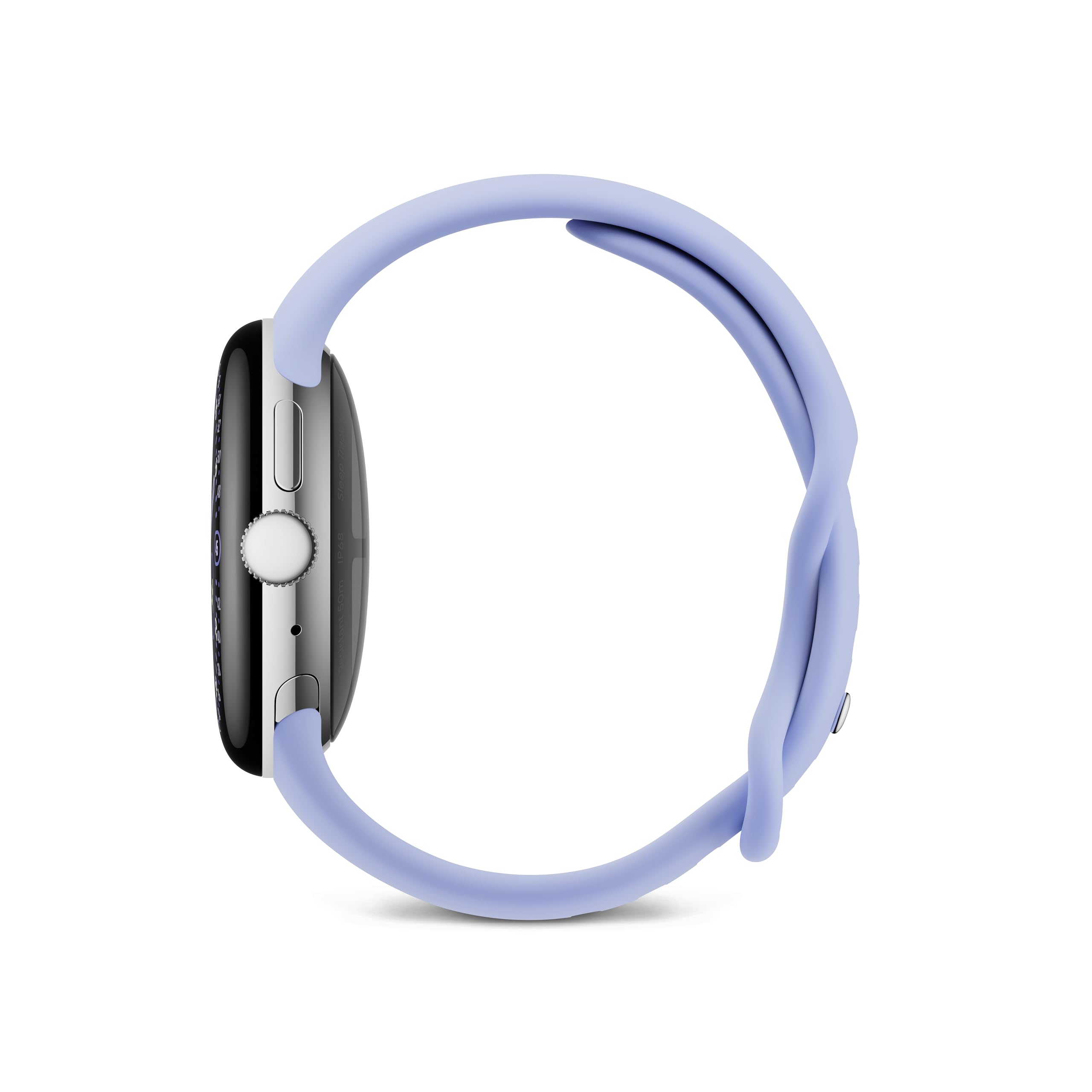 Google Pixel Watch 4 (41 mm) – Smartwatch Android Con Tracker per Fitness e benessere, e assistente virtuale Gemini – Aluminiumgehäuse in Polished Silver – Sportarmband in Iris – LTE 4