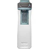 Contigo Clybourn Plastic FreeFlow Filter Water Bottle with AUTOSEAL spill-proof Lid 24oz., Salt