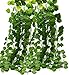 Bird Fiy 78 Ft-12 Grape Leaves Artificial Fake Hanging Vine Plant Leaves Garland Home Garden Wall Decoration