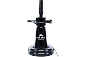 Milano Collection Deluxe Suction Wig Stand – Adjustable Mannequin Head Holder, Wig Stand for Styling, Black