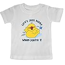 Inktastic - Life's Ducky 1st Birthday Baby T-Shirt 24 Months White