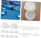 MUCKLILY 10pk Plastic Drum Bung Caps for 200L Barrels Leak-proof Dust Seals view 3