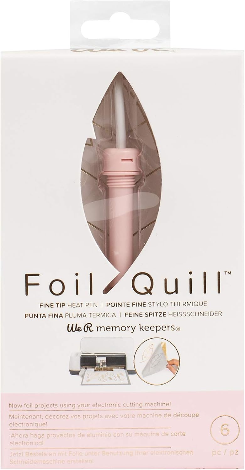 We R Memory Keepers Foil Quill Pen, Small Thin Tip, Create Shiny Embellishments and Designs for Card Making Scrapbooking