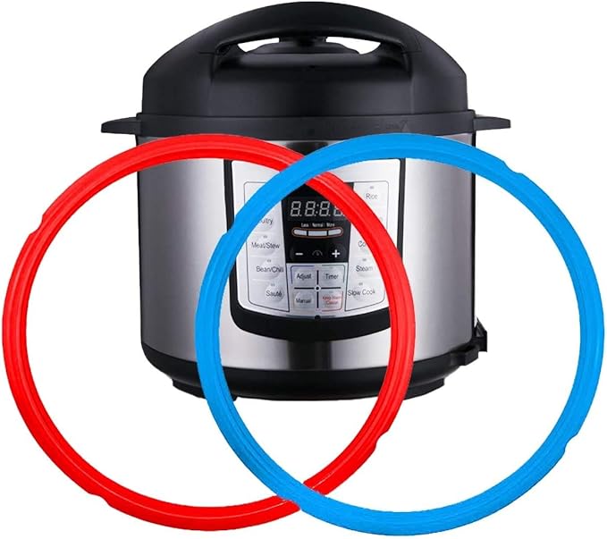 Silicone Sealing Rings for Instant Pot 6 Quart 2 Pack BPAFree Foodgrade Silicone Seal Ring