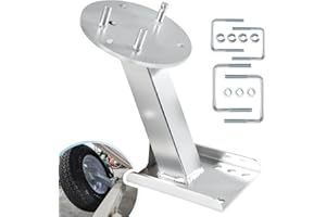 BZUMPERYZ 3001.0064 Heavy-Duty High-Mount Spare Tire Carrier Fit for 5 & 6-Hole Tires Up to 16” and 3" and 4" Trailer Frames