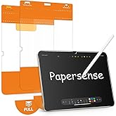 OMOTON PAPERSENSE Matte Screen Protector for iPad A16 11th 11 Inch 2025/10th Gen 10.9 Inch 2022, Paper-layer Tempered Glass with Easy Dust-free Install Tray, Apple Pencil Support, Anti-glare, 2 Pack