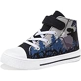 FUNCOO PLUS Kids Toddler Sneakers Girls Boys High Top Canvas Shoes Unisex-Child Casual Shoes