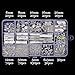 144 Pcs Ribbon Clamp 8mm 10mm 16mm 20mm 25mm 30mm 35mm and 72 Pcs Lobster clasps 12mm 230 Pcs jump rings 5mm 72pcs chain extension 100 Pcs Alloy Drop End for Jewelry findings (SILVER PLATED)