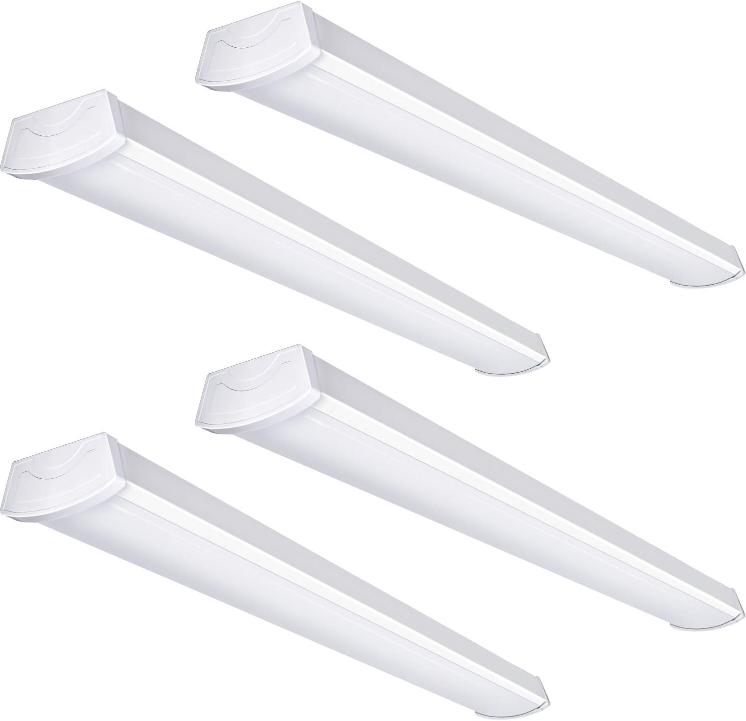 Hykolity 4FT 40W LED Shop Light Flush Mount Garage Light Wraparound