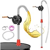 55 Gallon Drum Pump - Heavy Duty Manual Barrel Pump for 15-55 Gallon Drums, Transfers Motor Oil, Heating Oil &amp; Transmission Fluid