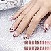Nail Art Sticker by Miss Gorgeous 5 Different Sheets 3D Artificial Nail Art Stencils Designs - Manicure Sets with a Nail File