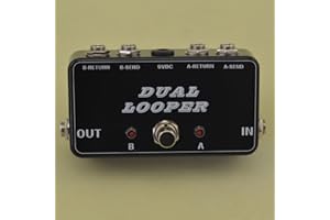 New True-Bypass Looper Effect Pedal Guitar Effect Pedal Looper Switcher true bypass guitar pedal Light Black dual Loop switch