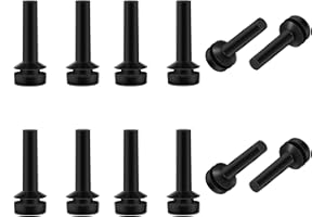 ATGESTORE 12Pcs WB02X24790 Grate Rubber Feet Replacement for GE Stove Parts Rubber Grate Bumpers, Cafe Stove Top Grate Foot for GE Gas Range Parts Burner Grate Pad GE Gas Cooktop Parts Grate protectors