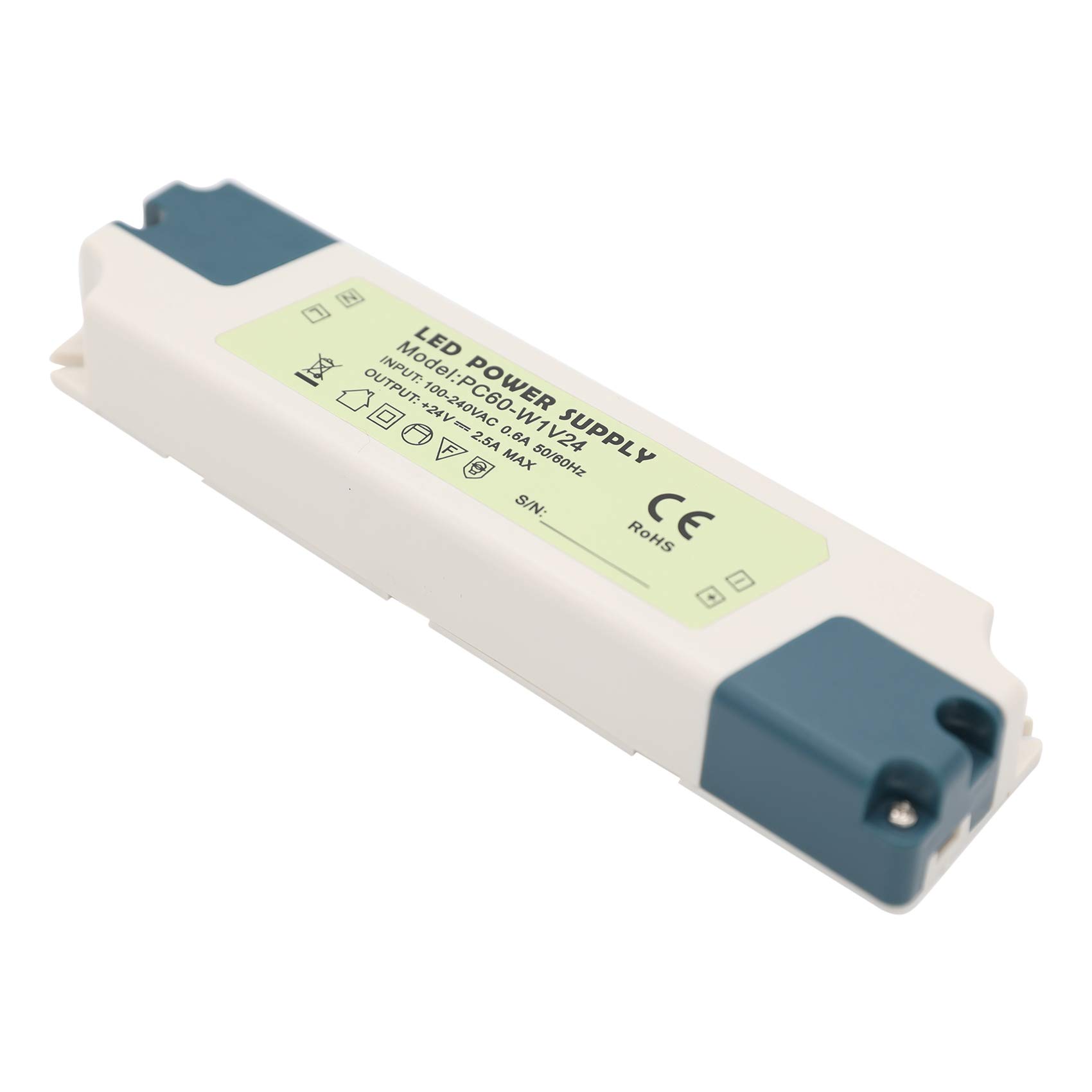 Daxpoo Led Strips Hue Lights 24v Volt Power Adapter Supply 60W PSU Transformer Driver (PC60-DP24)