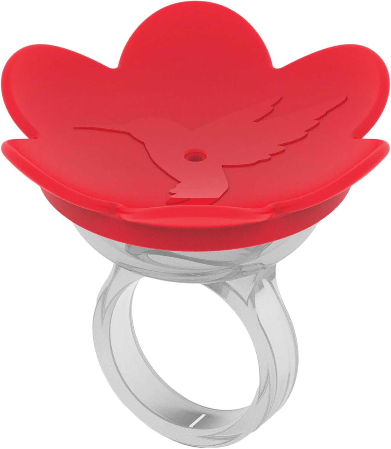 Backyard Birding & Wildlife - ZUMMR Hummingbird Ring Feeder (Red) - Hand Feed Hummingbirds Right in Your Backyard. Get up Close and Personal with Nature. Proudly Made in The U.S.A. - The Original