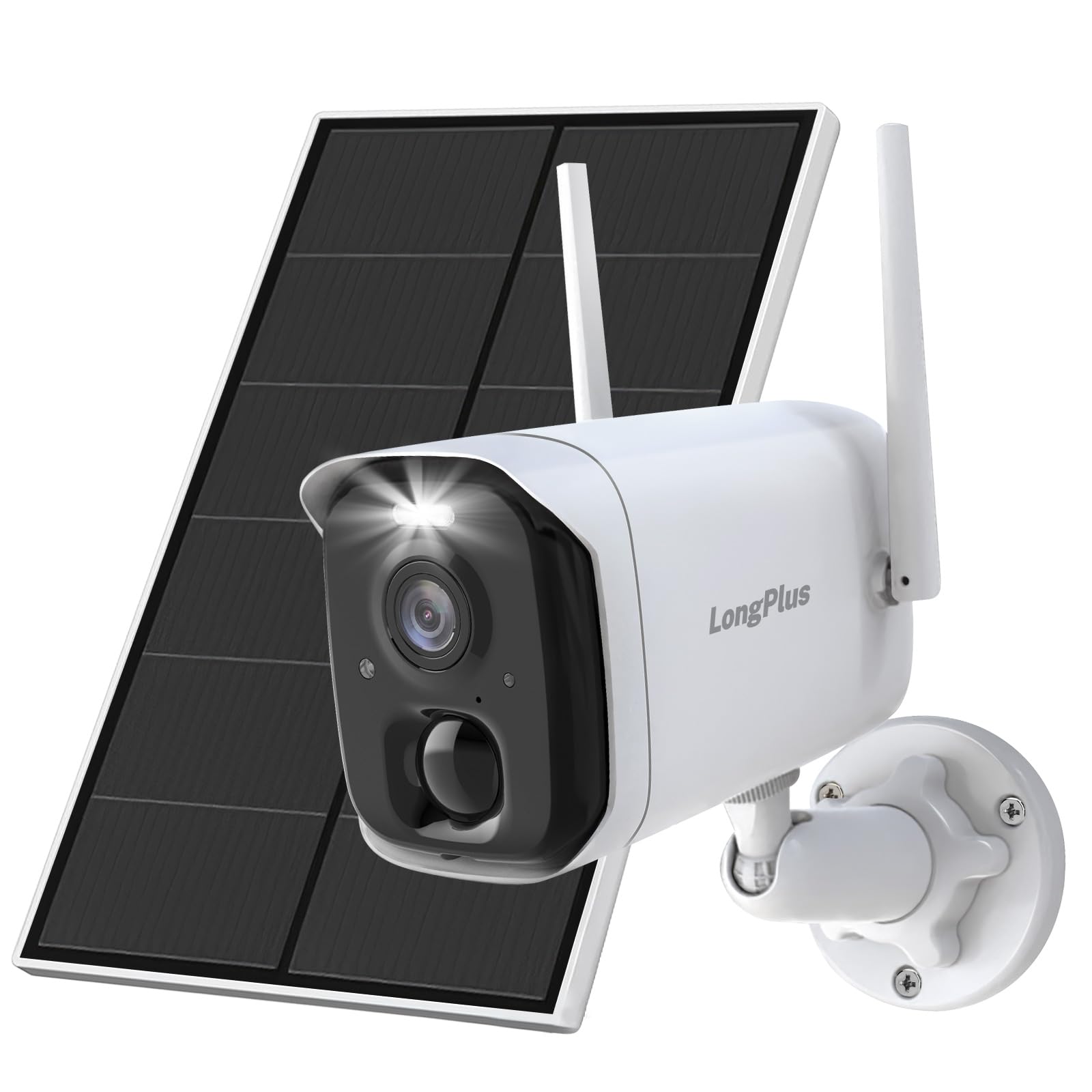 LongPlus Solar Powered Security Cameras Wireless Outdoor, 2K AI Motion ...