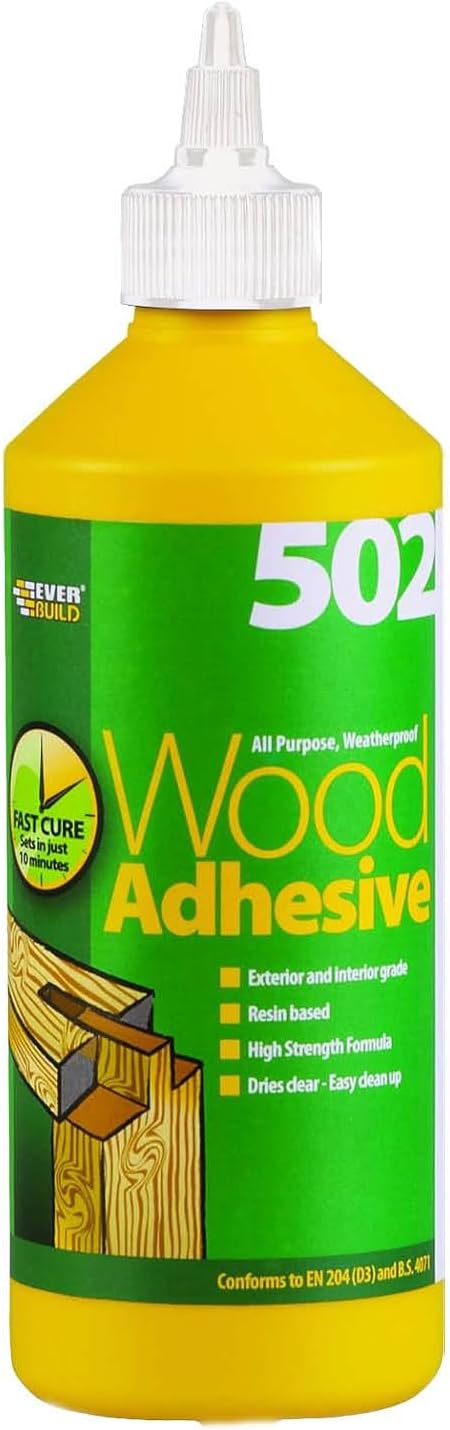 Sika Everbuild 502 All Purpose Weatherproof Wood Adhesive 500ml D3 Bond