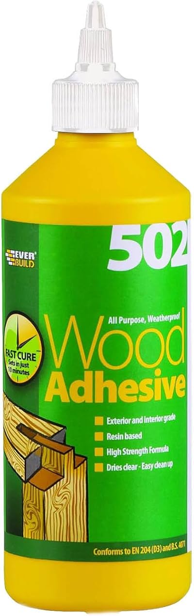 Sika Everbuild 502 All Purpose Weatherproof Wood Adhesive 500ml D3 Bond