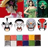 LuckyFine Face Body Paint Oil Painting Art MakeUp Palette Set Kit Halloween Party Fancy Dress 12 Color DIY