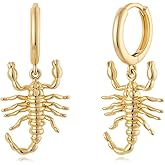 MYEARS Women Earrings Gold Huggie Hoop Dangle Drop 14K Gold Plated Small Simple Hypoallergenic Everyday Jewelry