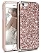 Vofolen Bling Case for iPhone 8 Case Glitter Crystal Rhinestone Shiny Heavy Duty Protection Impact Resistant Hybrid Protective Shell Dual Layer Armor Soft Bumper Hard Cover for iPhone 8 7 (Champagne)