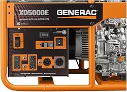 Generac 6864 XD5000E 5000-Watt Diesel-Powered
