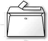 Clairefontaine 5446C Self-Adhesive Envelopes C6 11.4x16.2cm 120gsm Cream Pack view 6
